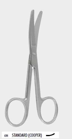 Ножиці вигнуті тупокінцеві 12,0 см (cm)